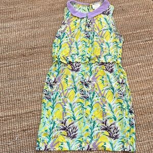 Kate Spade Yellow and Purple Floral Dress